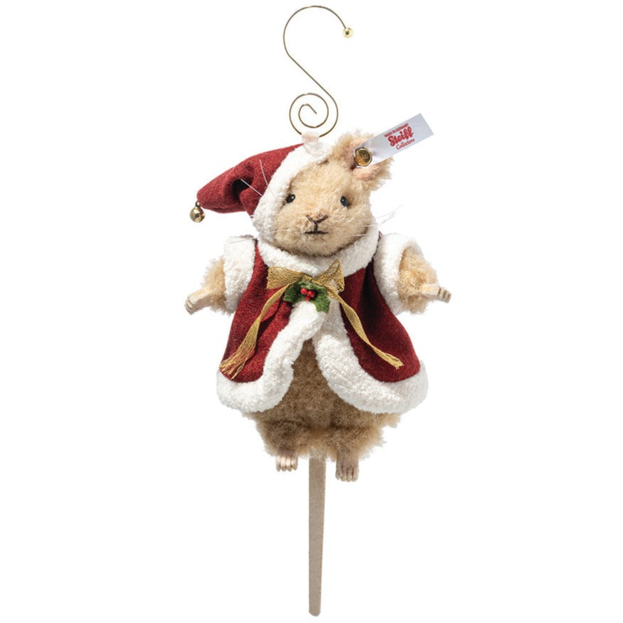Steiff Santa Mouse Ornament-Collectable Teddy Bears-Goviers