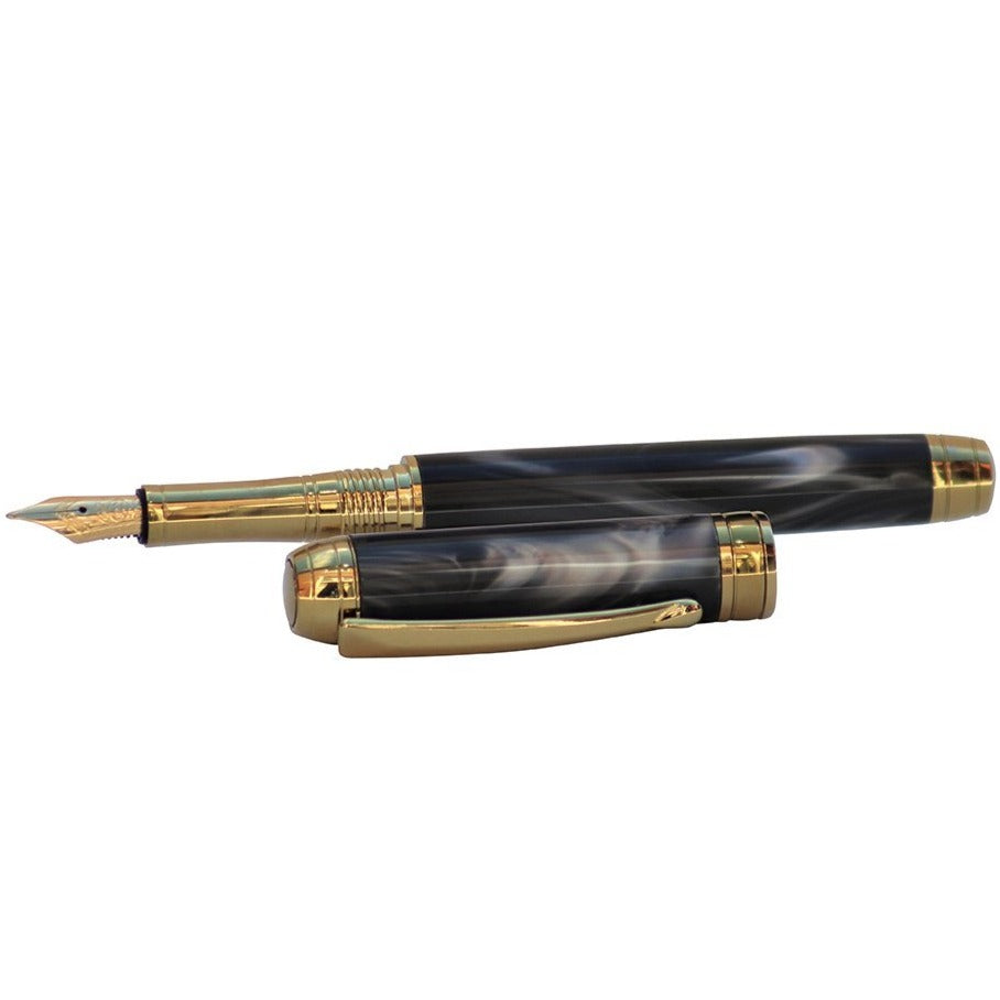 The Govier's Wordsworth Writing Collection - Prestige Silver Pearl Fountain Pen | 1 ONLY-Giftware-Goviers
